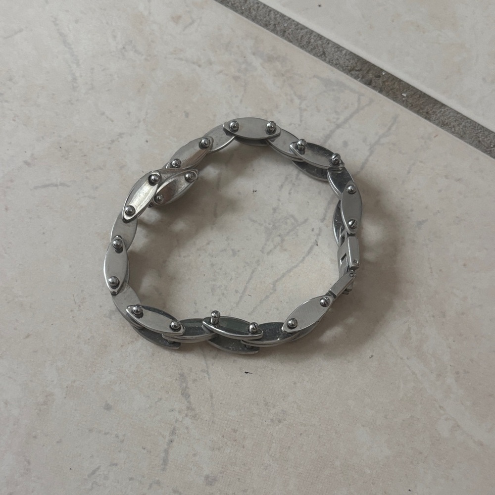 Others Follow Silver Men's Chain Bracelet